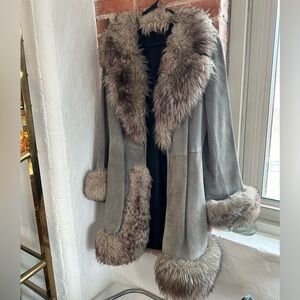 Vintage 70s Fur Trim Penny Lane Coat